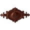 Ekena Millwork Quentin Ceiling Medallion, Hand-Painted Antique Copper, 23 1/2"W x 12 1/4"H x 1 1/2"P CM23RO1ACS - alternate 1